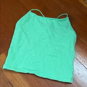 American Eagle Outfitters Green Crop Top
